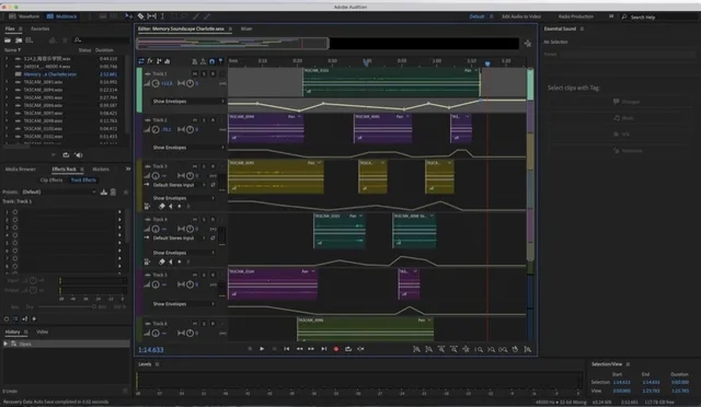 Multitrack soundscape composition