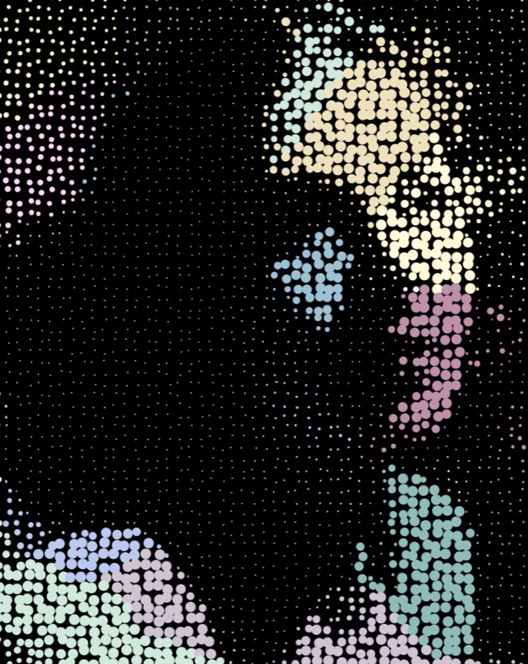 Pastel particle field