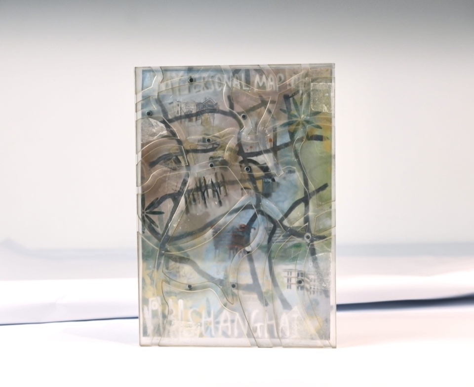 Layered translucent artwork